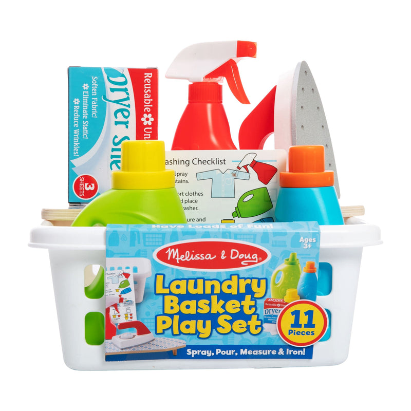 Light Sea Green Melissa & Doug - Laundry Basket Play Set Kids Educational Games and Toys