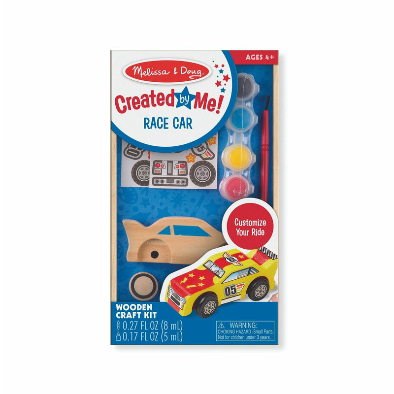 Light Gray Melissa & Doug  - Created by Me! Wooden Race Car Kids Craft Kits