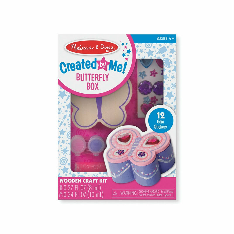 Light Gray Melissa & Doug  - Created by Me! Wooden Butterfly Box Kids Craft Kits