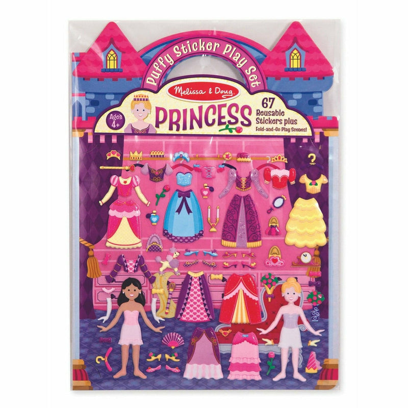 Pale Violet Red Melissa & Doug  - Reusable Puffy Sticker Play Set - Princess Kids Activity Books