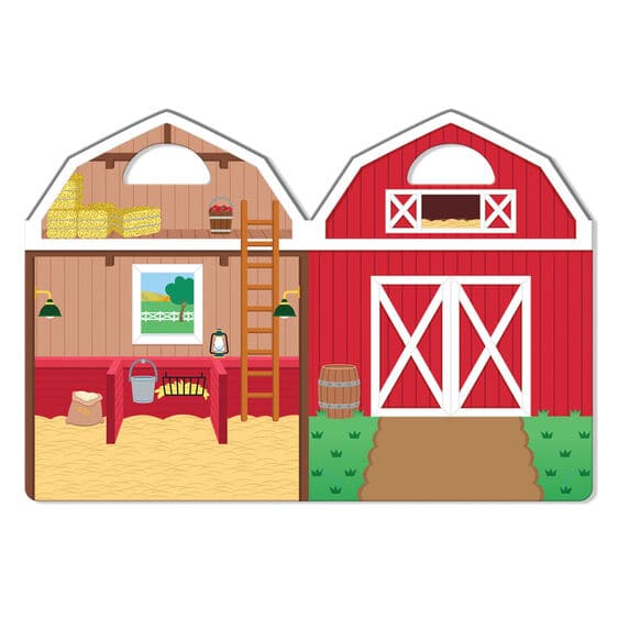 Rosy Brown Melissa & Doug - Reusable Puffy Sticker Play Set - On the Farm Kids Activity Books