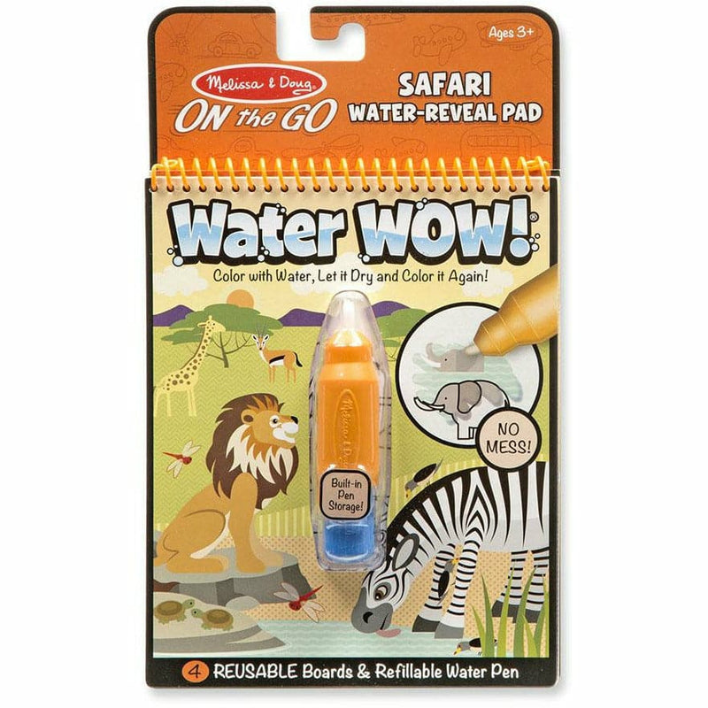 Light Gray Melissa & Doug  - On The Go - Water WOW! - Safari Kids Activity Books