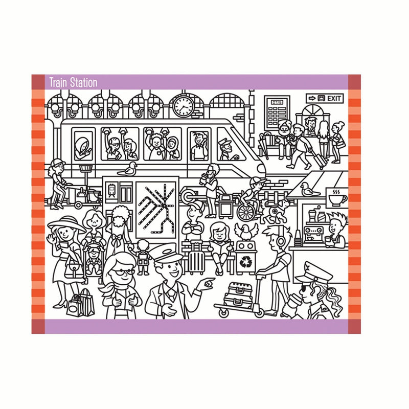 Thistle Melissa & Doug  - Seek & Find Sticker Pad - Around Town Kids Activity Books