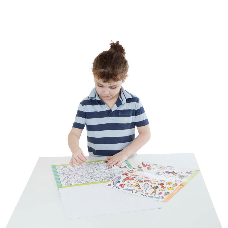 Light Gray Melissa & Doug  - Seek & Find Sticker Pad - Adventure Kids Activity Books