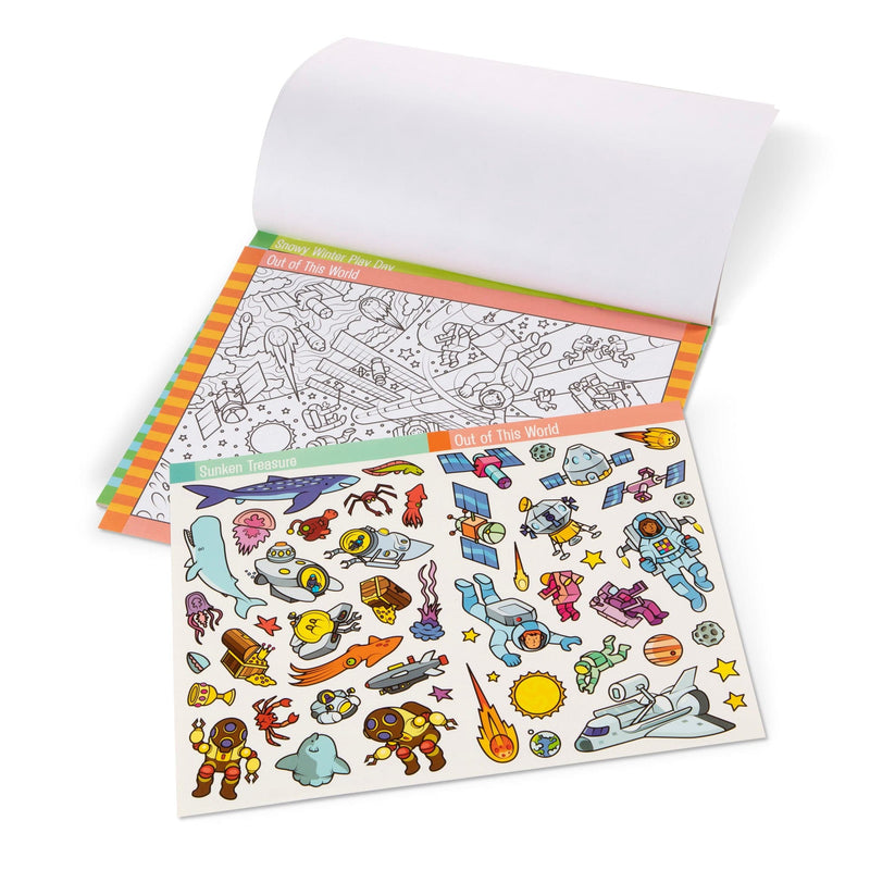 Antique White Melissa & Doug  - Seek & Find Sticker Pad - Adventure Kids Activity Books
