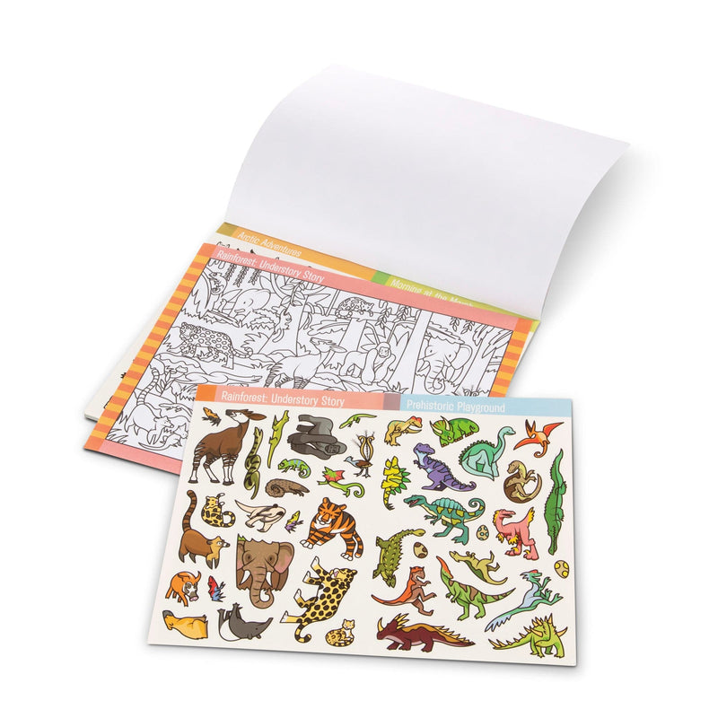 Lavender Melissa & Doug  - Seek & Find Sticker Pad- Animals Kids Activity Books