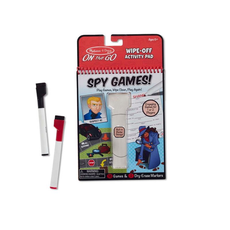 Gray Melissa & Doug  - On The Go - Spy Games! Kids Activity Books