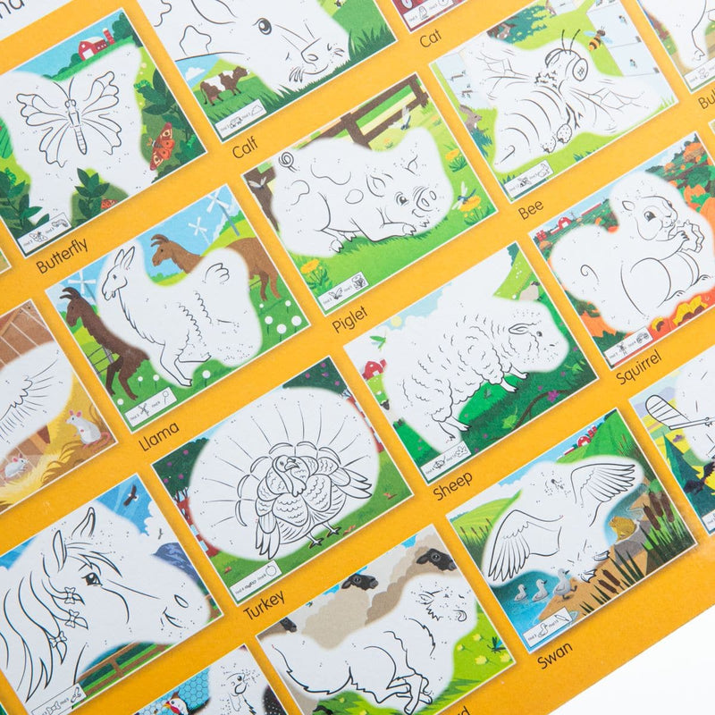 Goldenrod Melissa & Doug - ABC Dot-to-Dot Coloring Pad - Farm Kids Activity Books