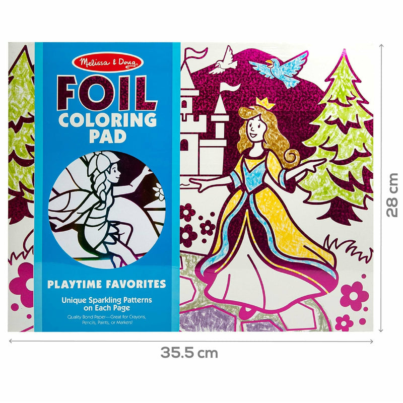 Light Gray Melissa & Doug - Foil Colouring Pad - Playtime Favourites Kids Activity Books