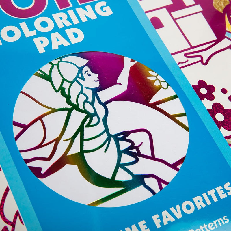 Light Gray Melissa & Doug - Foil Colouring Pad - Playtime Favourites Kids Activity Books