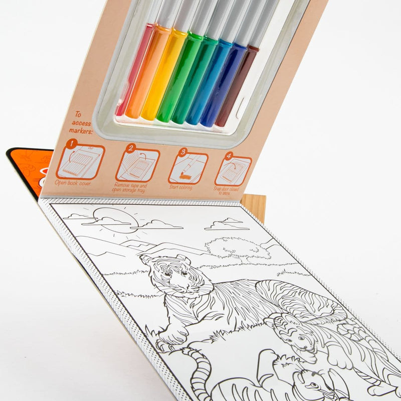 Antique White Melissa & Doug  - On The Go - Magic Pattern  - Wild Animals Colouring Pad Kids Activity Books