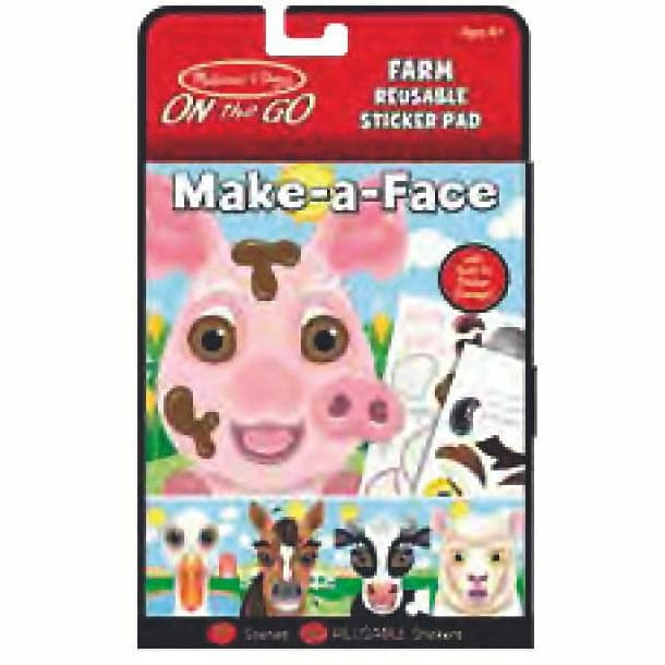 Light Gray Melissa & Doug - On The Go - Reusable Stickers - Farm Kids Craft Kits
