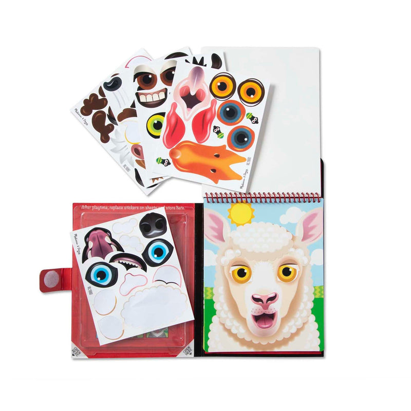 Light Gray Melissa & Doug - On The Go - Reusable Stickers - Farm Kids Craft Kits