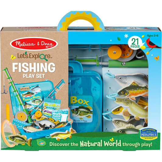 Gray Melissa & Doug Let's Explore - Fishing Play Set Kids Educational Games and Toys