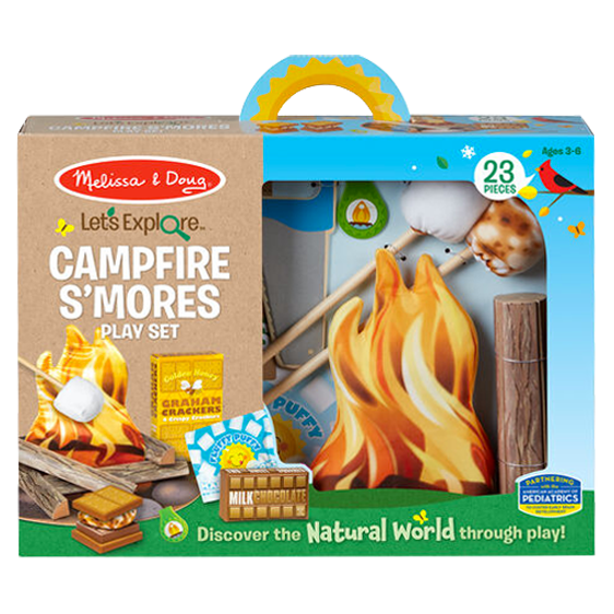 Rosy Brown Melissa & Doug Let's Explore - Campfire S'mores Play Set Kids Educational Games and Toys
