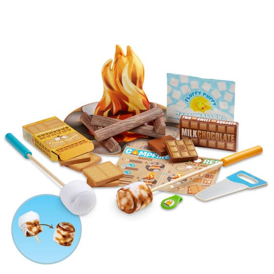 Light Gray Melissa & Doug Let's Explore - Campfire S'mores Play Set Kids Educational Games and Toys