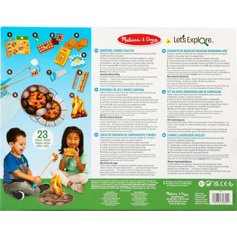 Sea Green Melissa & Doug Let's Explore - Campfire S'mores Play Set Kids Educational Games and Toys