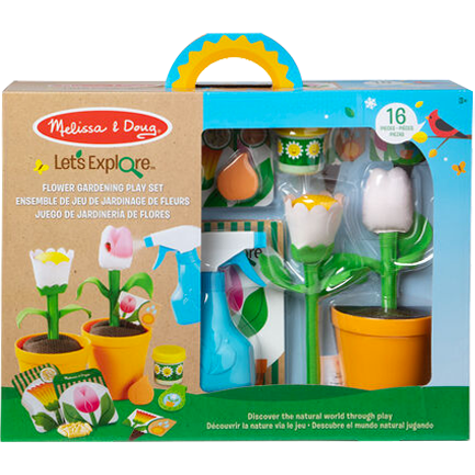 Rosy Brown Melissa & Doug Let's Explore - Flower Gardening Play Set Kids Educational Games and Toys