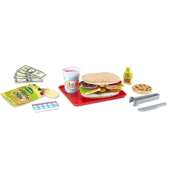 Light Gray Melissa & Doug - Slice and Stack Sandwich Counter Kids Educational Games and Toys