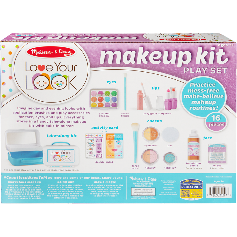 Light Gray Melissa & Doug - Love Your Look - Makeup Kit Play Set Kids Educational Games and Toys