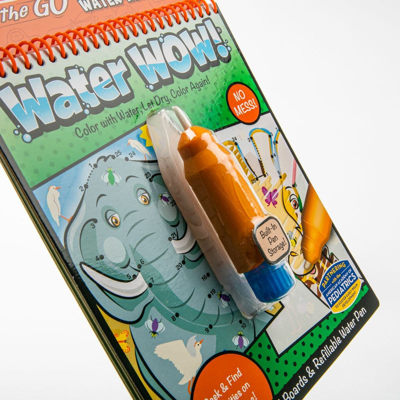 Light Gray Melissa & Doug - On The Go - Water WOW! Connect the Dots - Safari Kids Activity Books