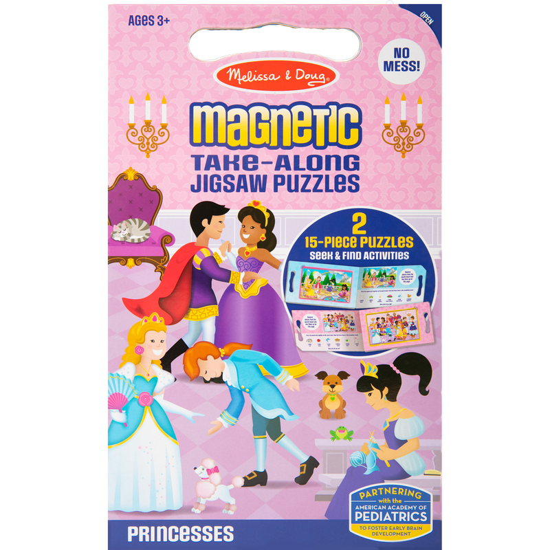 Thistle Melissa & Doug - Magnetic Take Along Jigsaw Puzzles - Princesses Puzzles