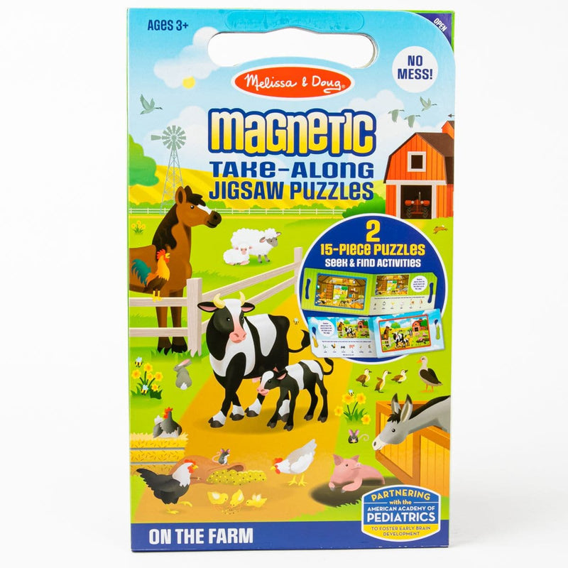 Dark Slate Gray Melissa & Doug  - Magnetic Take Along Jigsaw Puzzles - On the Farm Puzzles