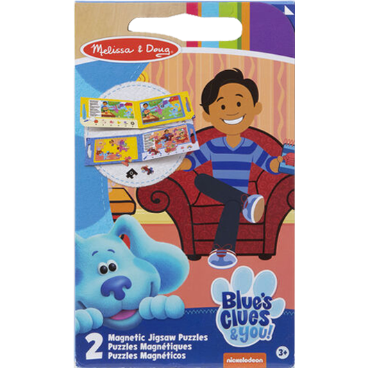 Dark Gray Melissa & Doug Blue's Clues & You - Magnetic Jigsaw Puzzle Kids Educational Games and Toys