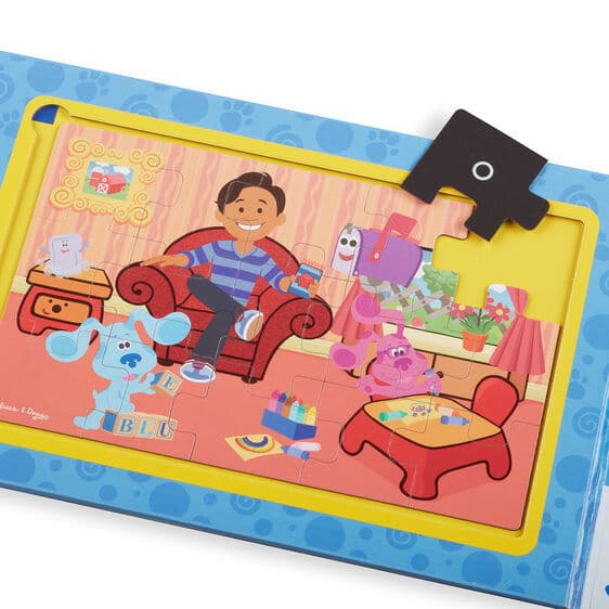 Dark Salmon Melissa & Doug Blue's Clues & You - Magnetic Jigsaw Puzzle Kids Educational Games and Toys