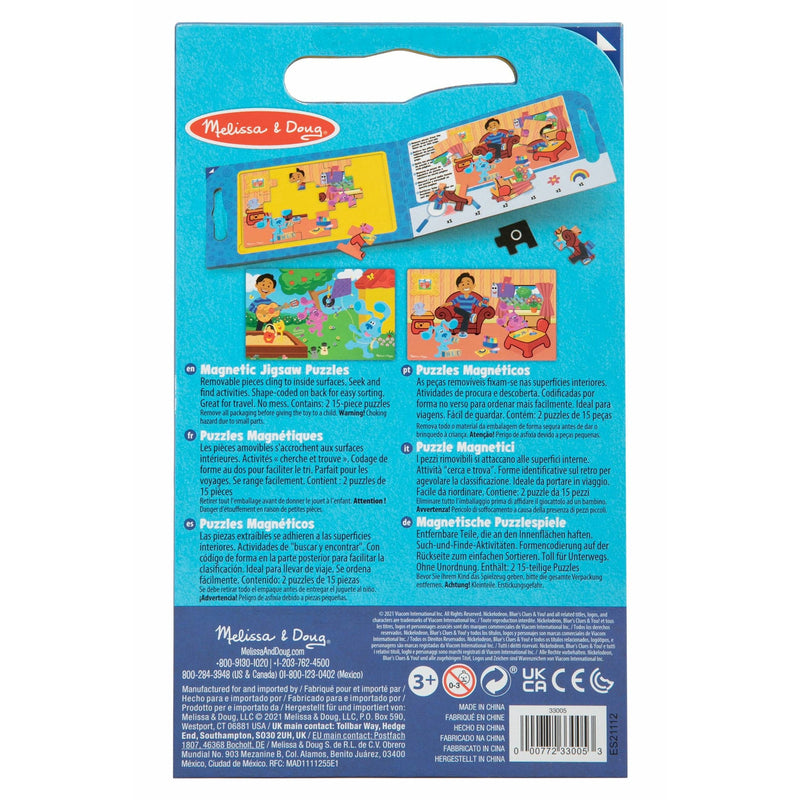 Medium Turquoise Melissa & Doug Blue's Clues & You - Magnetic Jigsaw Puzzle Kids Educational Games and Toys