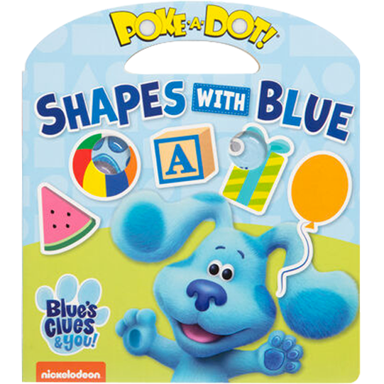 Light Gray Melissa & Doug Blue's Clues & You - Poke-A-Dot Shapes with Blue Kids Educational Games and Toys