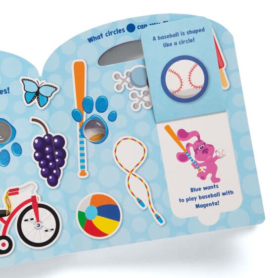 Light Blue Melissa & Doug Blue's Clues & You - Poke-A-Dot Shapes with Blue Kids Educational Games and Toys