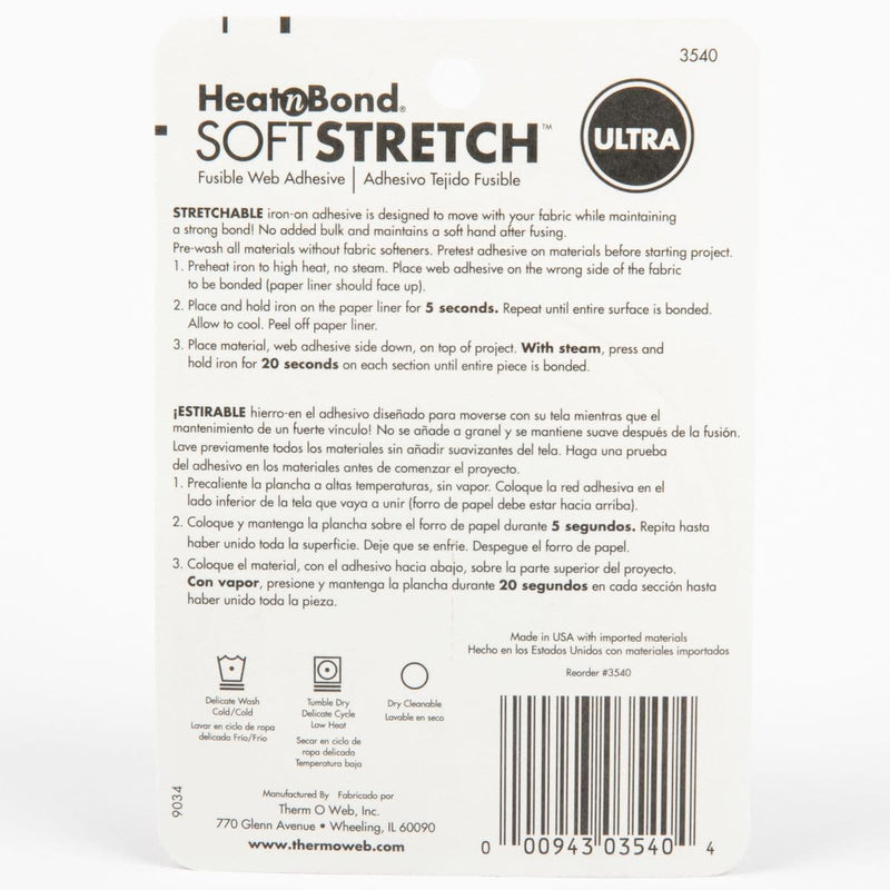 Therm O Web 3540 Heat and Bond Ultra Soft Stretch Fabric Adhesive for sale  online