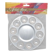 Gray Artist First Choice Round Aluminium Palette 10 Wells All Painting Accessories