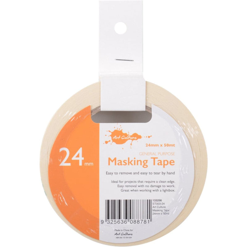 Coral Art Culture Masking Tape 24mm x 50m Tapes
