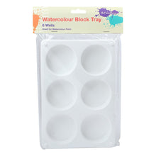 Lavender Art Culture Watercolour Block Tray 8.25 x 5.5 inches 6 Wells Plastic Palettes