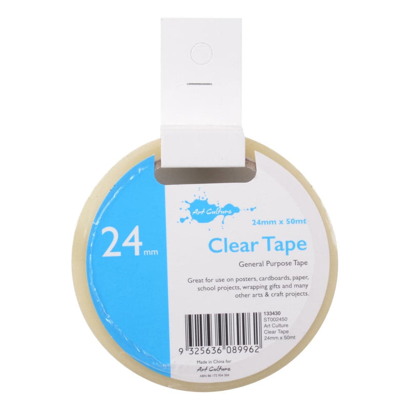 Medium Turquoise Art Culture Clear Tape 24mm x 50m Tapes