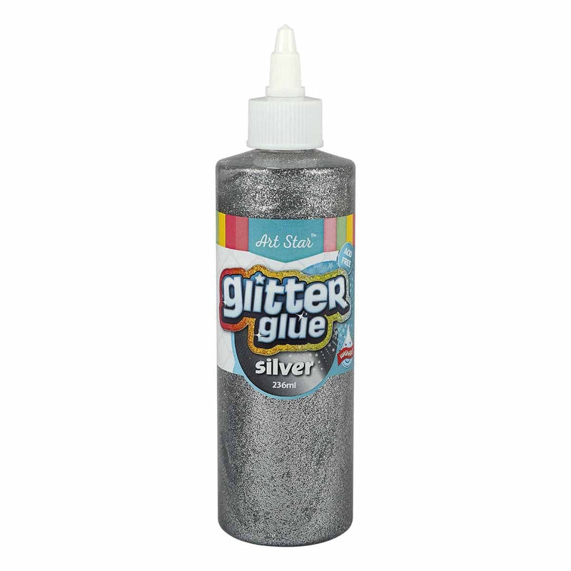 Cadet Blue Illusions Glitzee Glitter Glue Silver  236ml Glitter