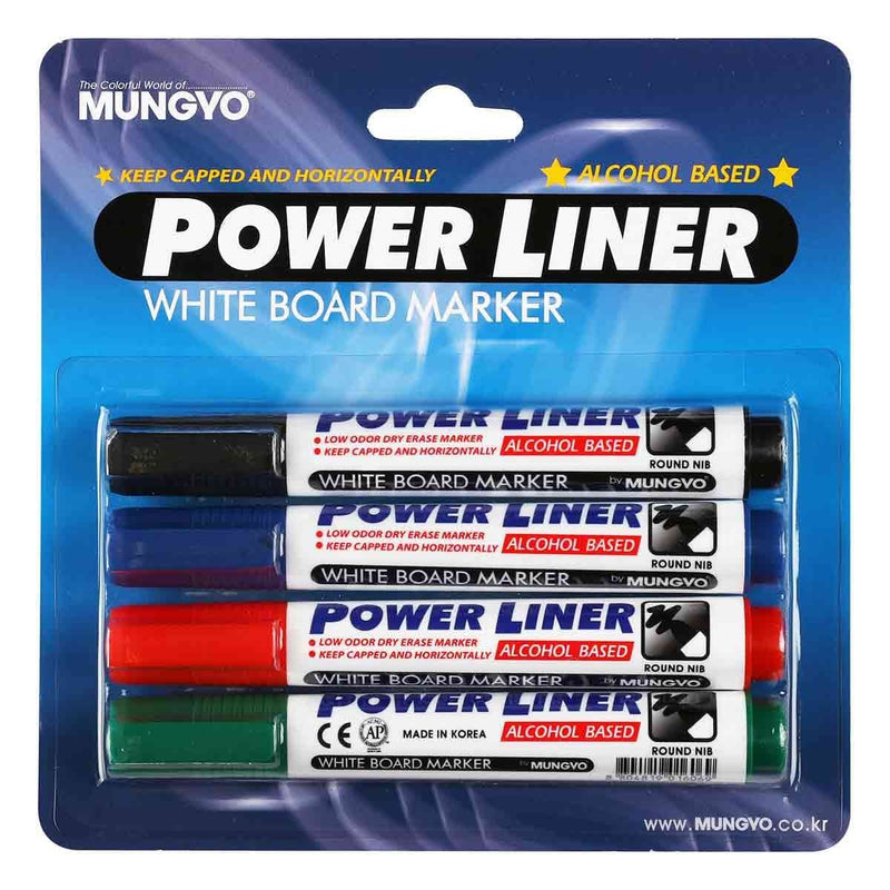 Cornflower Blue Mungyo Whiteboard Marker 4 Pack Pens and Markers