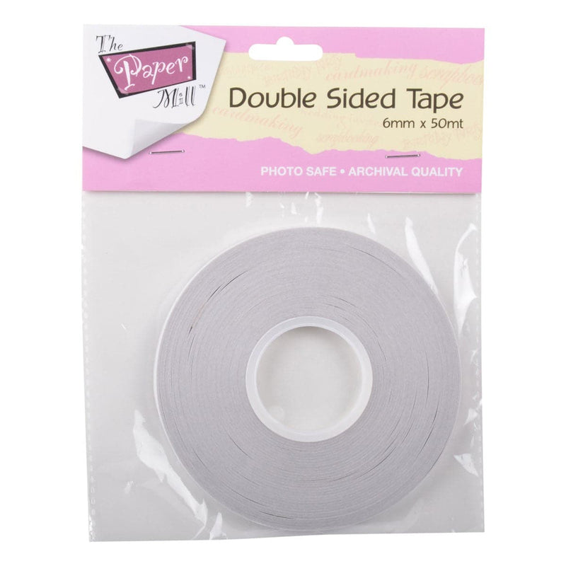 Gray The Paper Mill Double Sided Tape 6mm x 50m Tapes