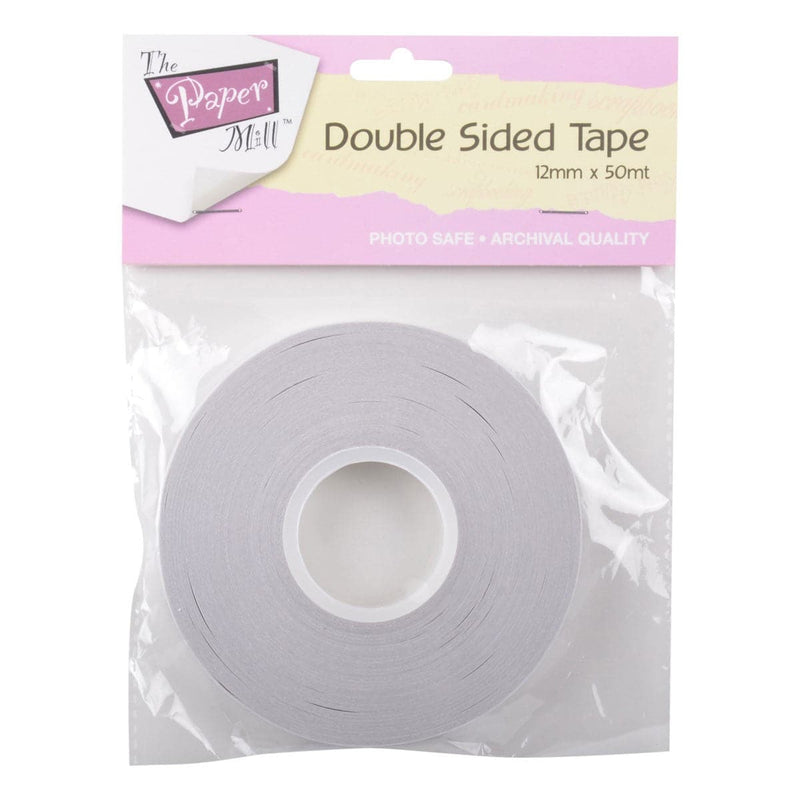 Gray The Paper Mill Double Sided Tape 12mm x 50m Tapes