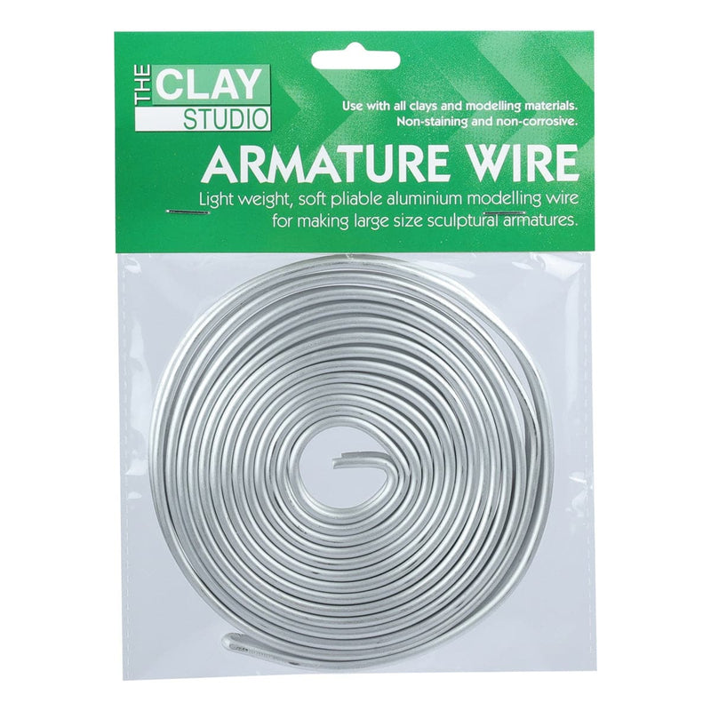 Gray The Clay Studio Aluminium Armature Wire 3.2mm x 6m Modelling and Casting Tools and Accessories