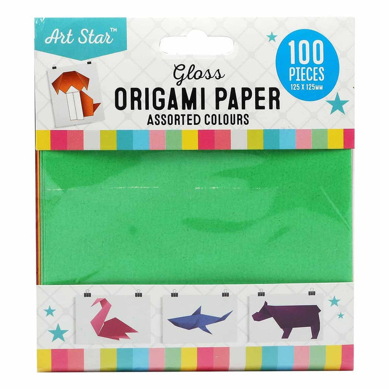 Medium Sea Green Teachers Choice Origami Paper Squares Gloss Assorted Colours 125 x 125mm 100 Pieces Kids Paper and Pads