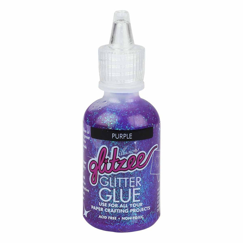 Dark Slate Blue Illusions Glitzee Glitter Glue Purple 29.5ml Glitter