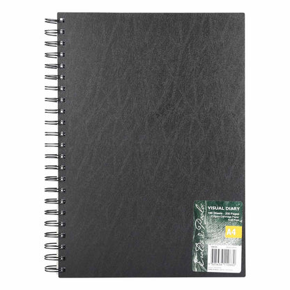 Dark Slate Gray Eraldo di Paolo A4 Visual Diary 110gsm 100 Sheets Visual Diary