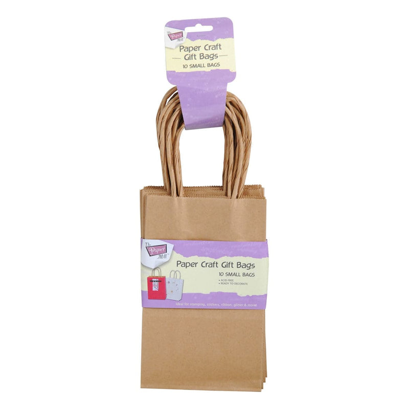 Rosy Brown The Paper Mill Paper Craft Bags Brown 10 Pieces Paper Bags