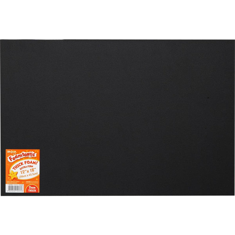Dark Slate Gray Foamtastic Thick Foam Sheet 2mm Black 30 x 45.5cm Craft Foam