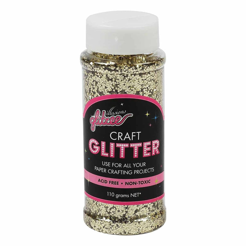 Black Illusions Glitzee Glitter Jar Gold 85g Glitter