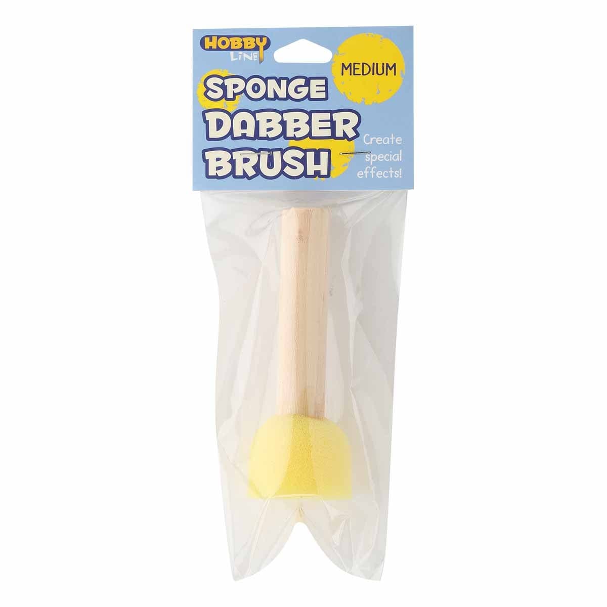 Tan Hobby Line Medium Sponge Dabber Brush Paint Brushes