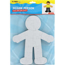 Light Gray Teacher's Choice Jigsaw Person Puzzle 5 Pieces Kids Paper Shapes